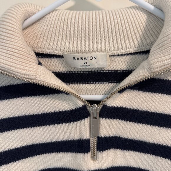 Artitzia Babaton Overseas Sweater [XS] - Navy & Cream - Picture 4 of 4